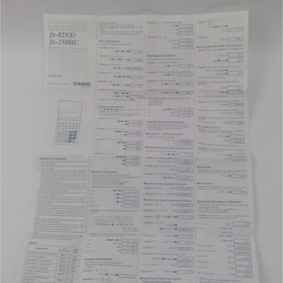 Casio fx-250HC FRACTION Scientific Calculator with Hard Cover FX-250HC - Picture 4 of 7